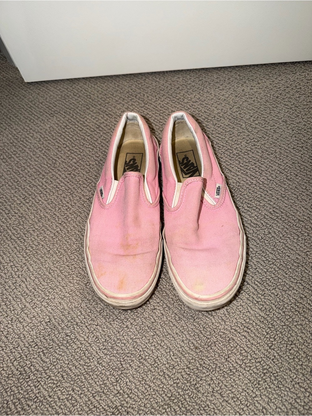 Vans Slip-On Canvas Sneakers - Light Pink